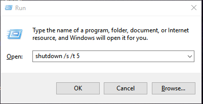 Force shutdown