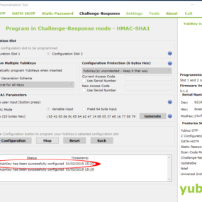 Configuring Yubikey 7